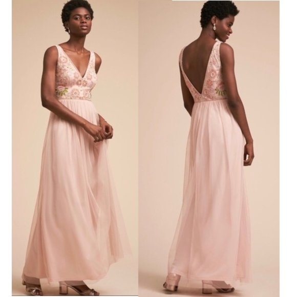 BHLDN Dresses & Skirts - BHLDN Hibiscus floral wedding gown Dress new size 16 new with tag nwt